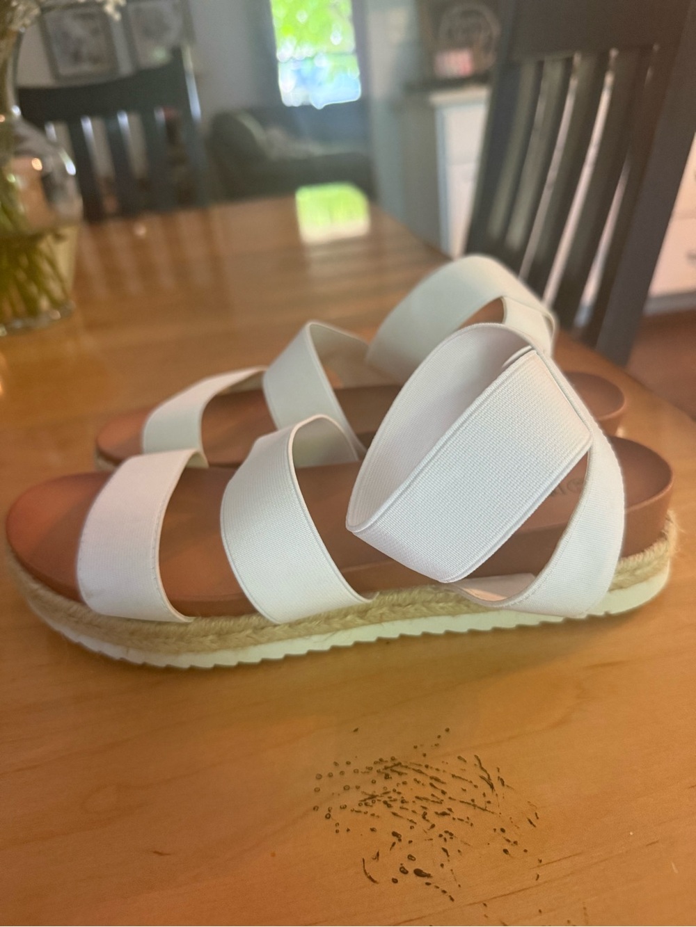 White Strappy Espadrille Sandal